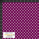 Essentials White Dots on Fuchsia background