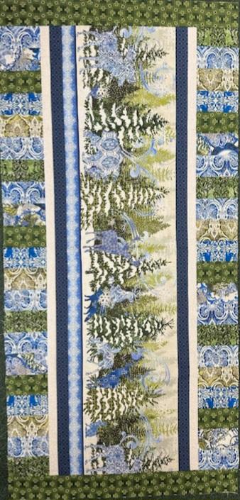 Fab-Focus Table Runner Kit  Nature's Winter Blue