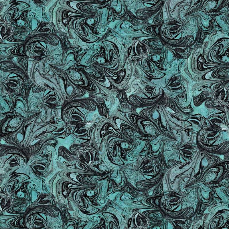 Faboolous Marbling - Teal