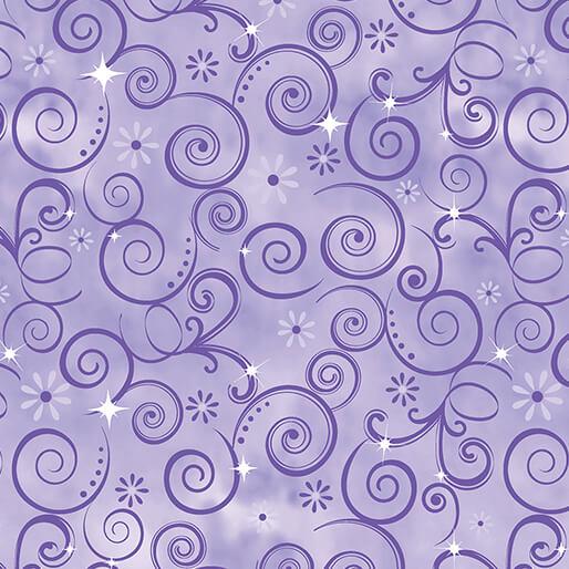 Fairytale Dreams Dazzling Swirls - Purple