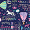Fairytale Dreams Fairytale Words - Navy