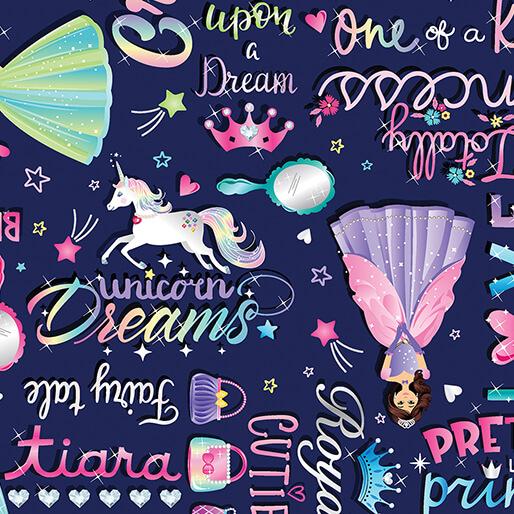 Fairytale Dreams Fairytale Words - Navy