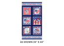 Faith, Family, Freedom 24" Americana Block Panel - Navy