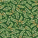 Falling for Gnomes -Leafy Sprigs - Green