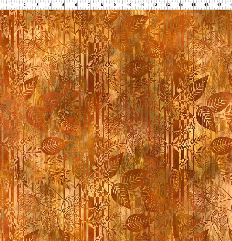 Fallling Leaves Leaf Stripe - Gold