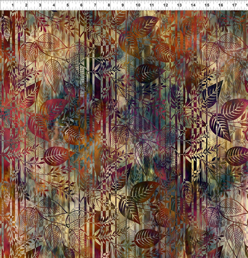 Fallling Leaves Leaf Stripe - Multi
