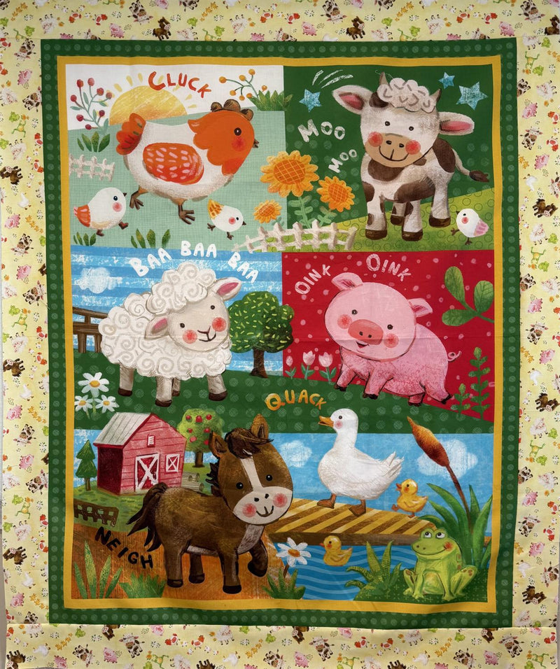 Farm Animals Quilt Kit