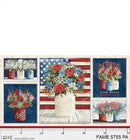 Farmhouse 24" Americana Patriotic Block Panel