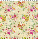Feathered Friends - Digital Floral Bouquet - Dark Butter