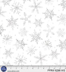 First Frost 108" Snowfall - White/Silver