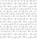 Flock Together Birds on Wire - White