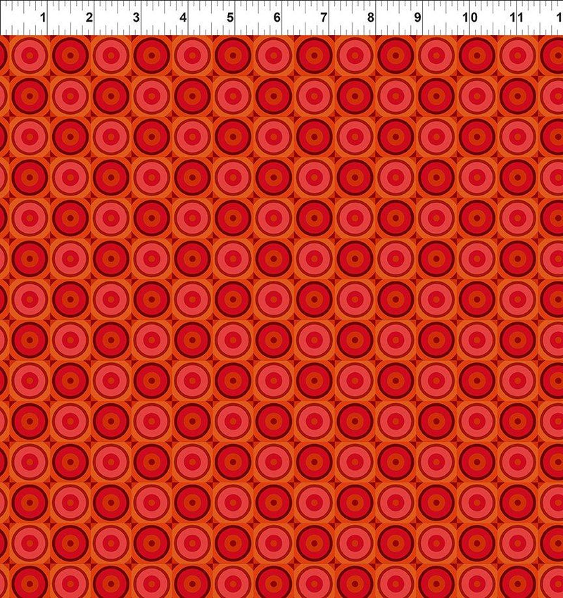 Flock Together Circle Square - Red