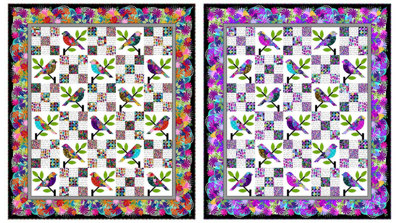 Flock Together Quilt Patten 79.5" x 91.5"