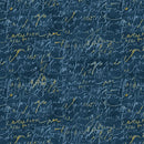 Fluidity Script Small - Prussian Metallic