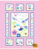 Flutter The Butterfly - 36" Panel Pink