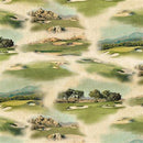 Fore! Golfing Toile Khaki