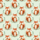 Forest Friends Foxes - Green