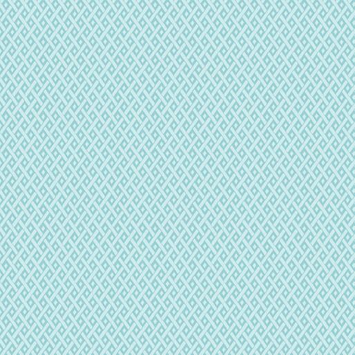 French Meadow Diamond - Light Teal