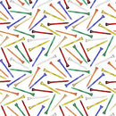 Front Nine - Tossed Golf Tees - White