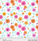 Garden Flight - Multicolored toss of flowers