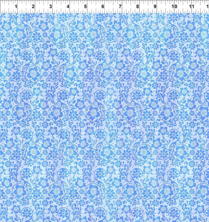Garden of Dreams II - Garden Tonal - Blue