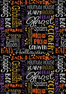 Ghostly Soiree Ghostly Words - Black