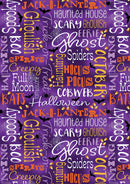 Ghostly Soiree Ghostly Words - Purple