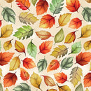Give Thanks Harvest Leaves - Cream