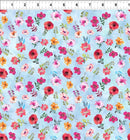 Glorious Garden Small Floral - Light Blue