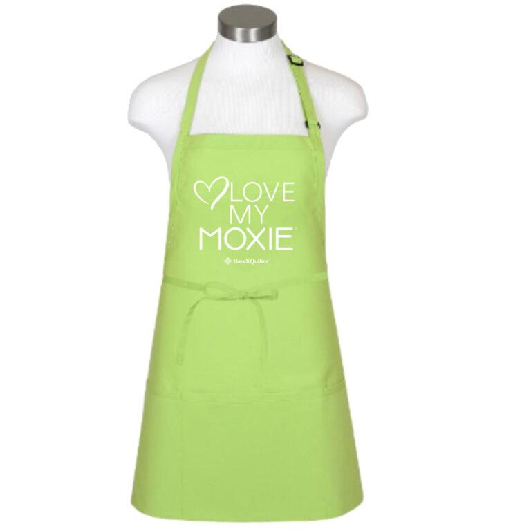 Love My Moxie Apron Green