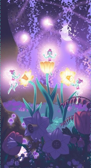 HG Pixies & Petals - Pixies Main Panel Glow in the Dark