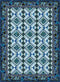 Halycon II Pathways Quilt - Blue