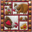 Ham and Eggs Quilt Wall Hanging Kit 13" x 15"