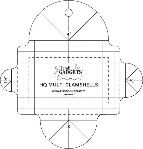 Handi Quilter Multi Clam Shells Ruler