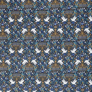 Happy Hanukkah Menorahs - Navy Blue