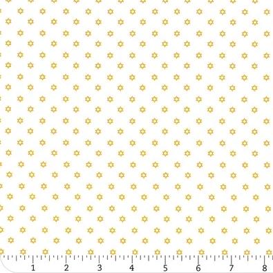 Happy Hanukkah Mini Stars - White