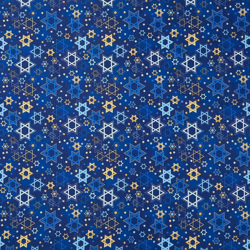 Happy Hanukkah Stars of David - Multi