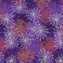 Happy Hauntings Spooky Spiderwebs - Purple with Glow in the Dark