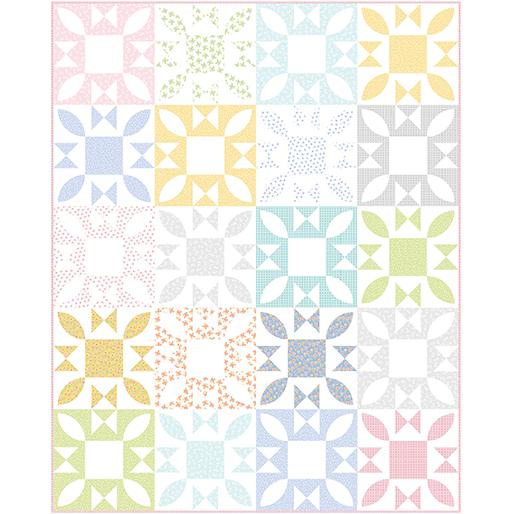 Happy Heart Sunny Lane Quilt Kit 48" x 60"