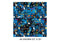 Harry Potter 108" Words - Blue