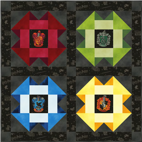Harry Potter House Pride Quilt Kit  Available Nov. 5, 2025