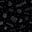 Harry Potter Shadow Words - Black
