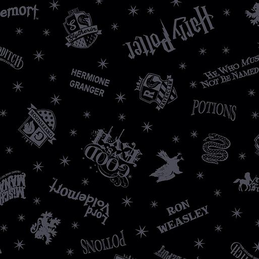 Harry Potter Shadow Words - Black