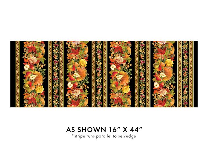 Harvest Festival Stripe - Multi 1.5 Yard cut