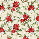 Heartland Holiday Poinsettia Bouquet - Cream
