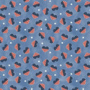 Hearts Anthem Patriotic Heart Toss - Denim