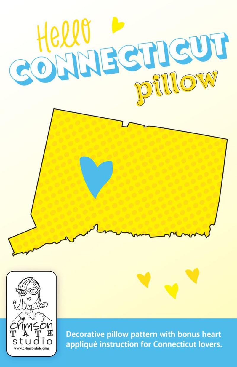 Hello Connecticut Pillow Pattern