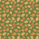 Hello Pumpkin Mosaic Leaves - Green