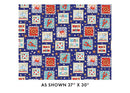 High Tides Coastal Patchwork - Dark Royal