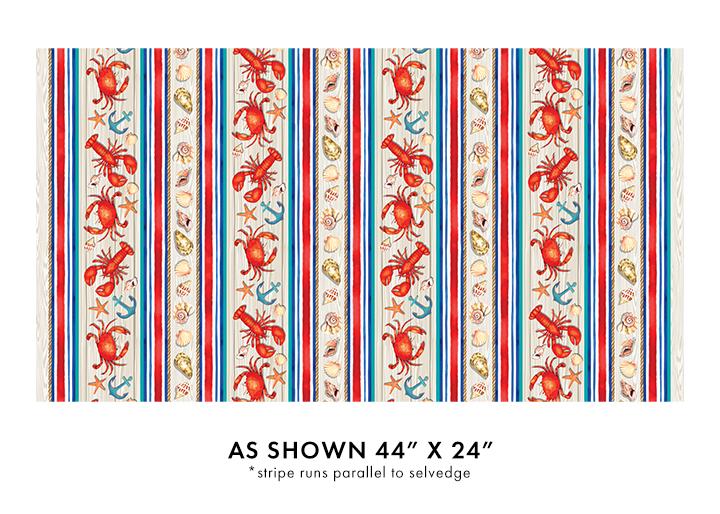 High Tides Marine Border Stripe - Multi